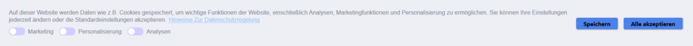 Individuell anpassbarer Cookie-Banner von Osano (Screenshot: https://mystartseite.net/)